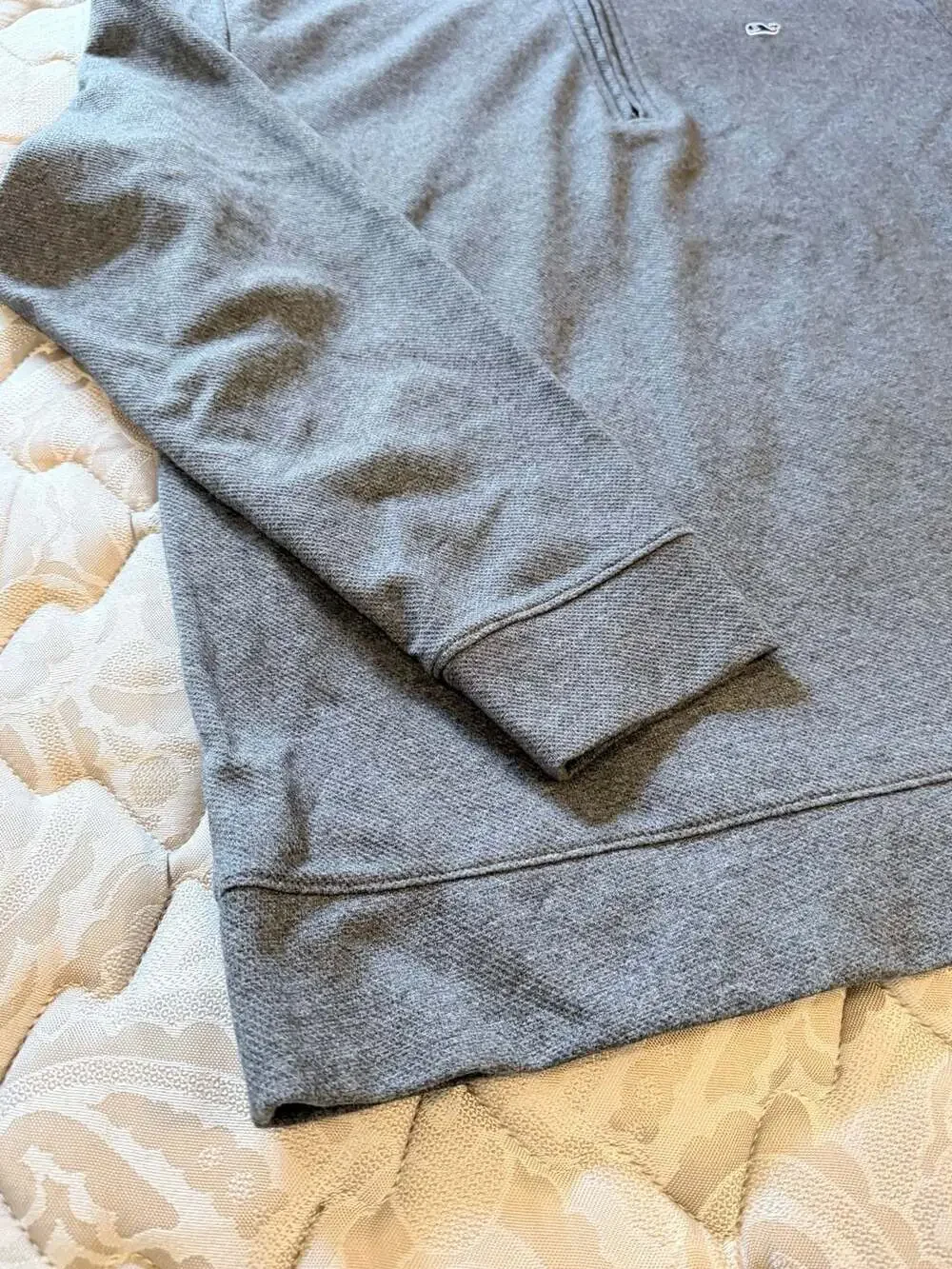 Vineyard Vines Performance Quarter-Zip Pullover Gray XL